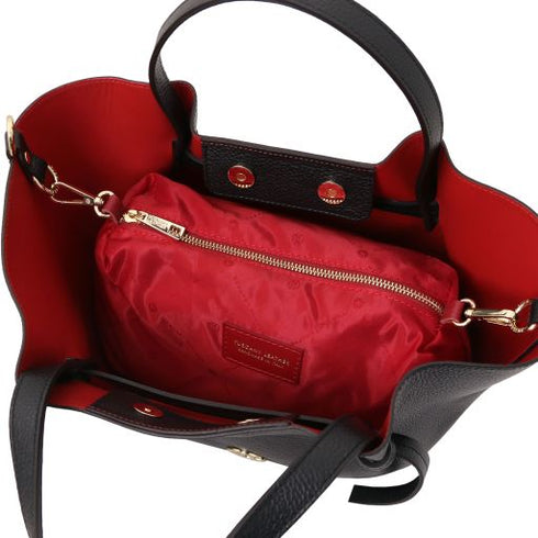 Legame - Leather shopping bag - Large size